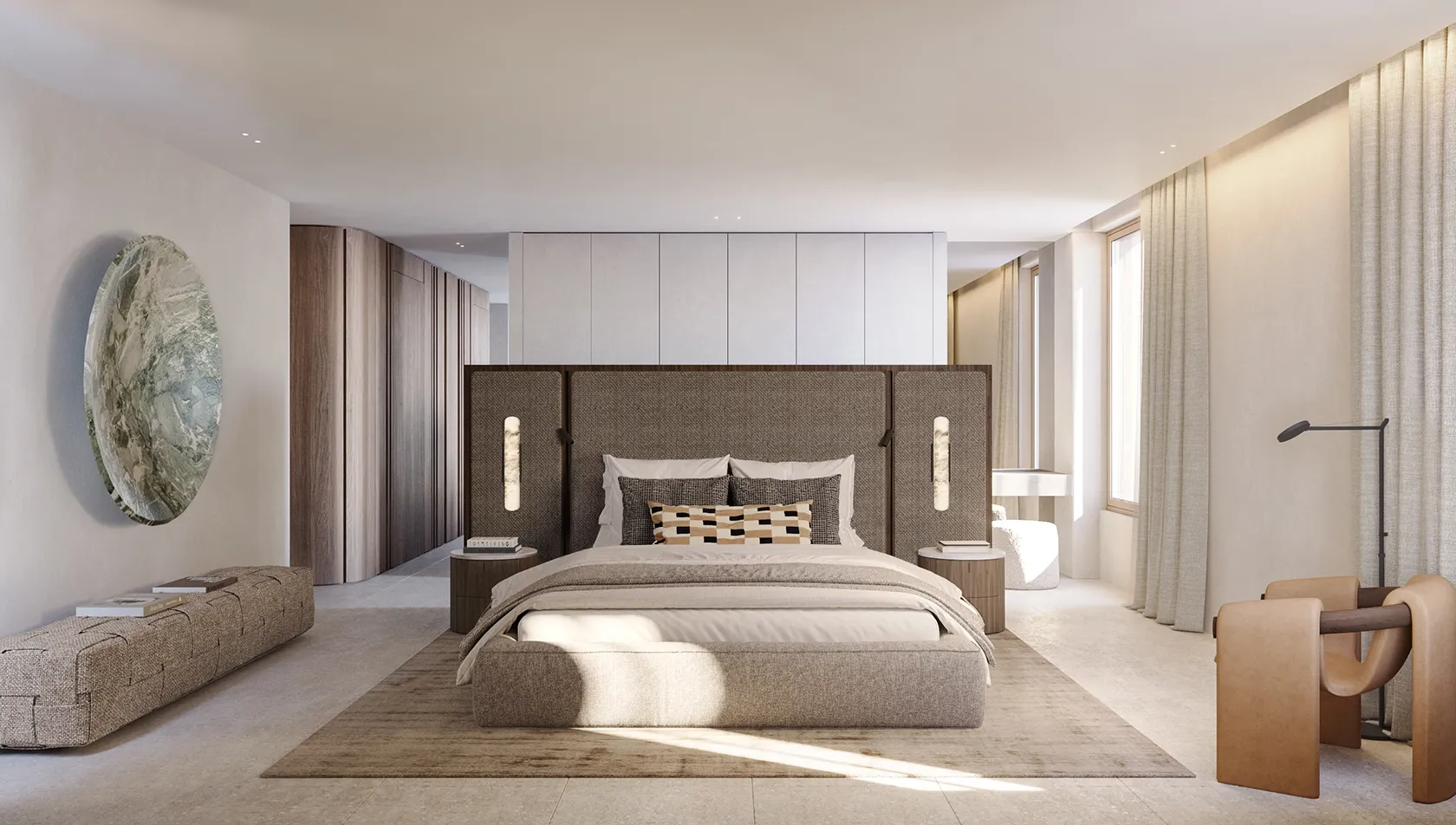 Soft neutral palette for a serene home environment